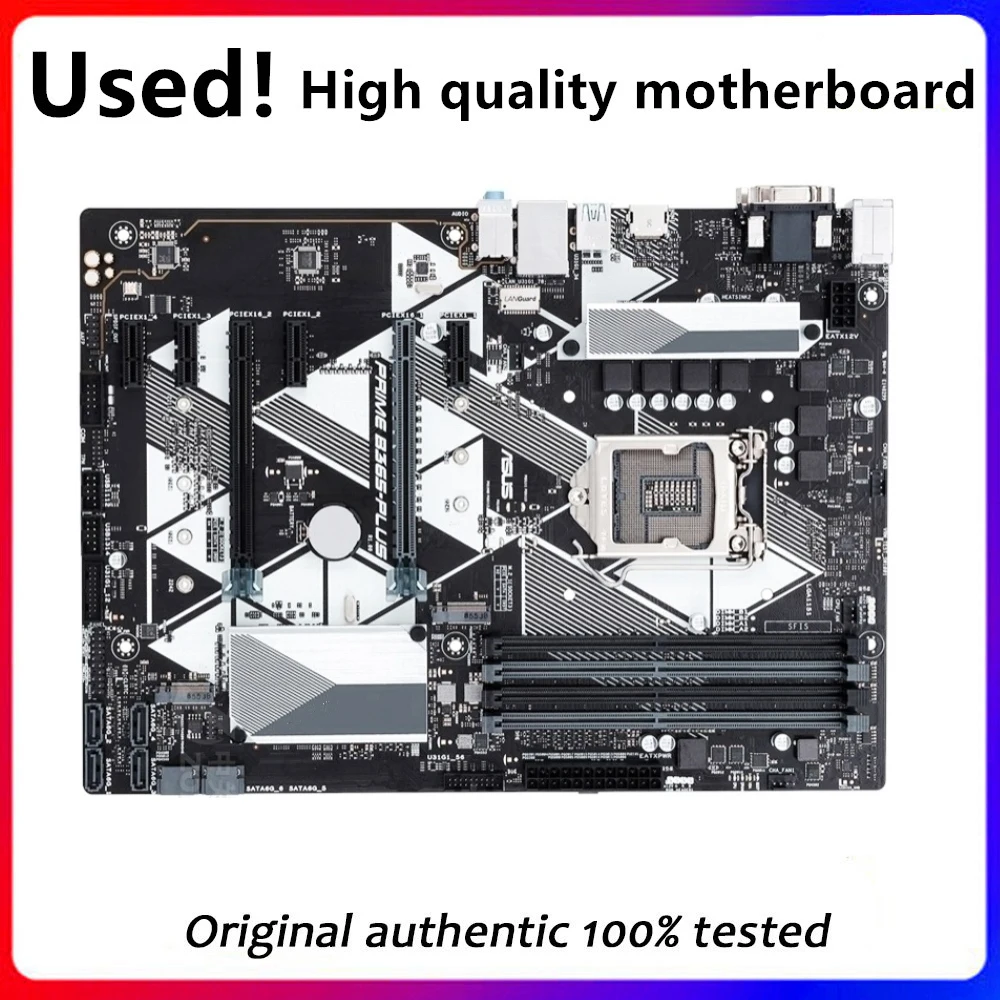 For Asus PRIME B365-PLUS Original Used Desktop Intel B365 B365M DDR4 Motherboard LGA 1151  i7/i5/i3 USB3.0 SATA3