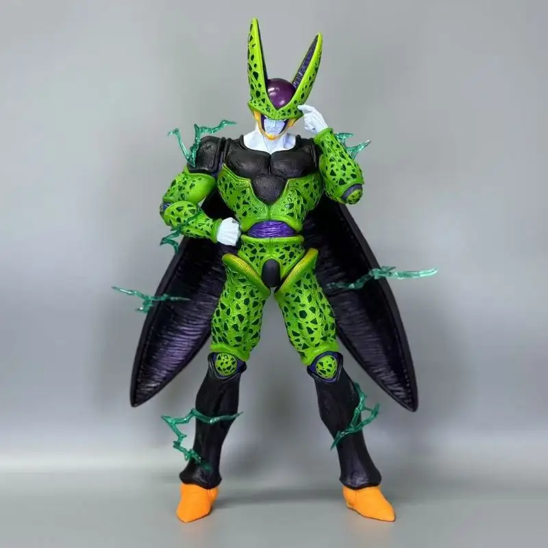 

30cm Dragon Ball Anime Figure Large Cell Standing Posture Cross Waist Desktop Model Decoration Statue Garage Kit Collection Toy