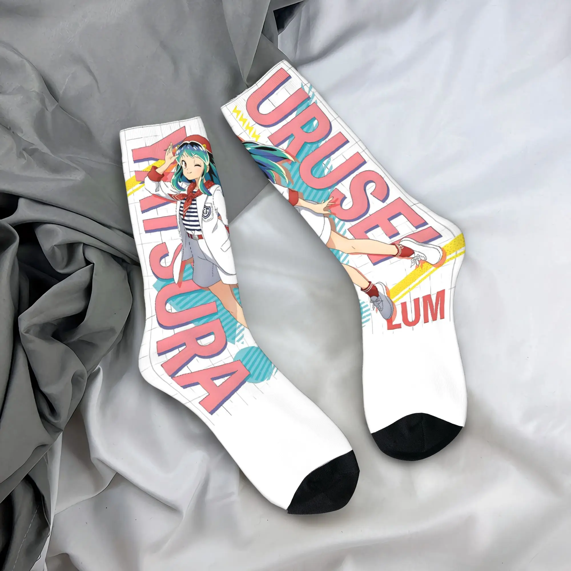 

Носки Goth Lum Urusei Yatsura, забавные чулки, осенние противоскользящие женские и мужские носки, удобные носки для скалолазания с узором