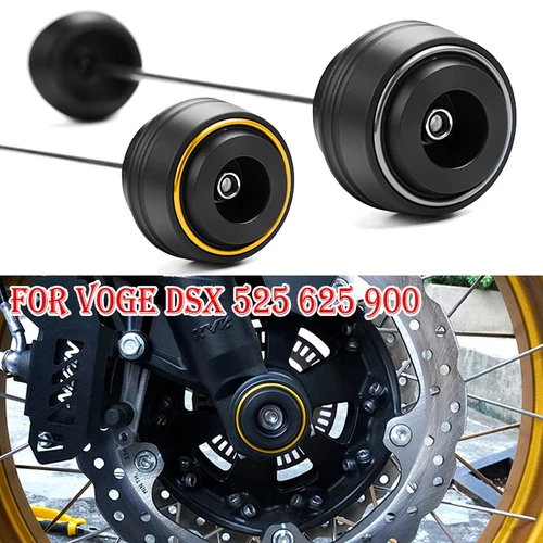 Imagen 2 del producto Para Voge DS900X DS525X DS625X DSX 900 525 625 dsx 900DSX 525DSX accesorios de motocicleta Protector de choque de eje deslizante de horquilla de rueda