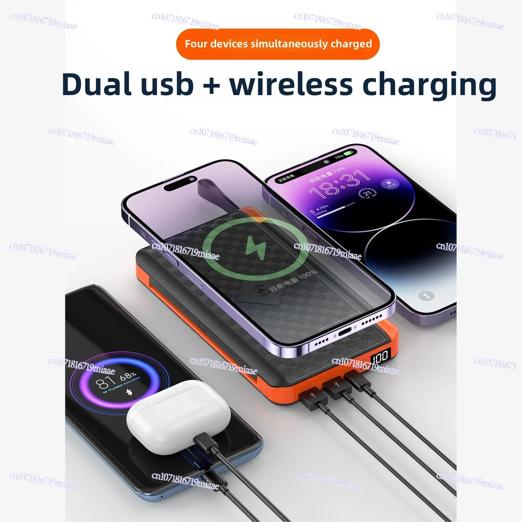 Hidden Folding Solar Digital Display Power Bank 20000mAh