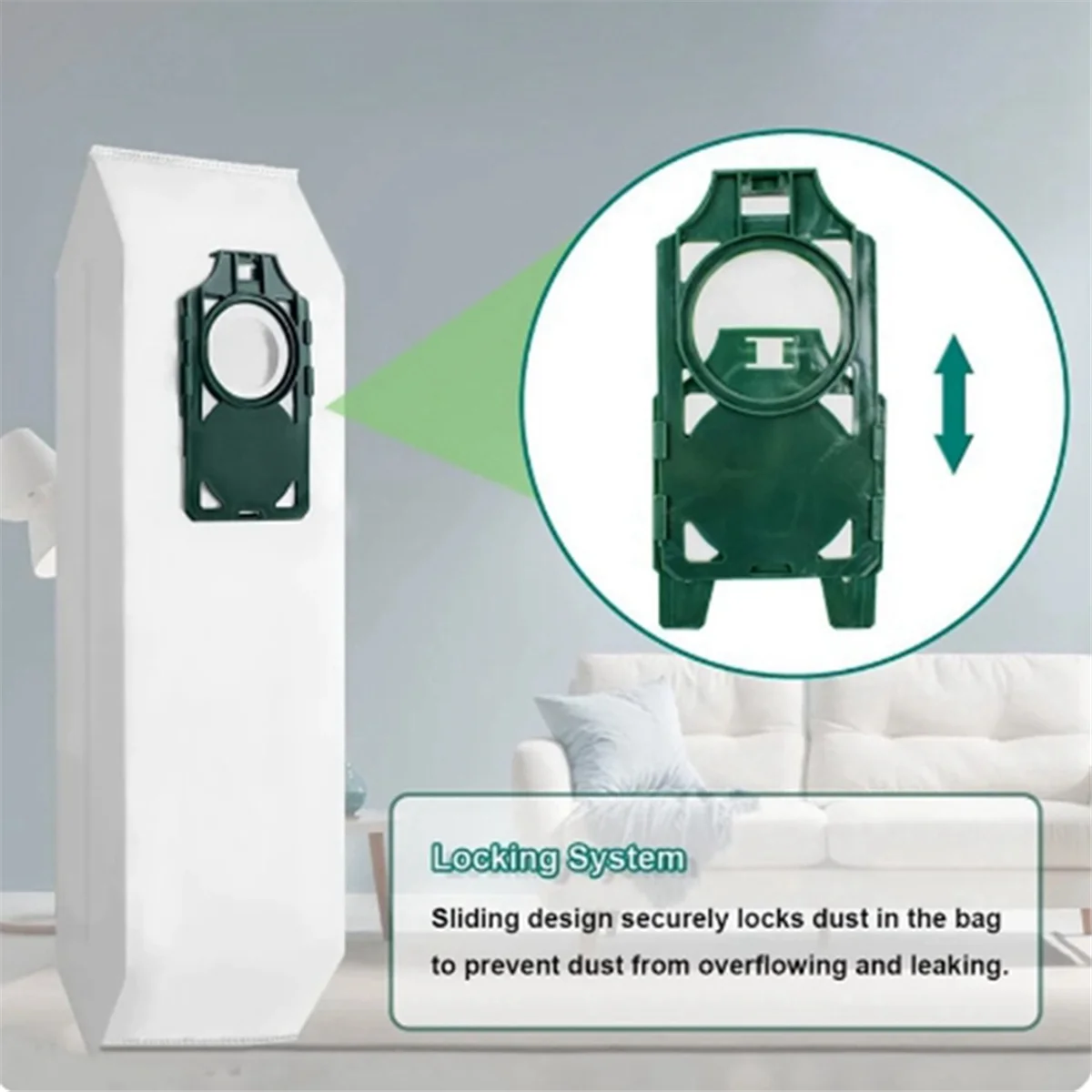 Bolsa de polvo de repuesto para Robot aspirador Riccar Surpalite R10S R10D R10O, 6 uds.