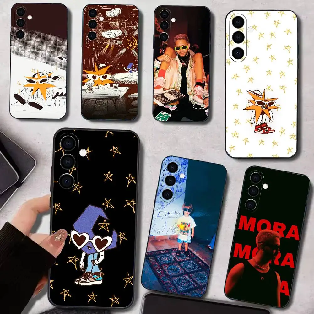 Singer MORA ESTRELLA   Phone Case For Samsung Galaxy A73,A72,A71,A70,A53,A52,A51,Soft Silicone Black Cover