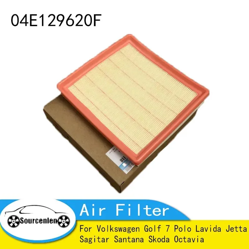 Auto Air Filter Suit for Volkswagen Golf 7 Polo Lavida Jetta Sagitar Santana Skoda Octavia OEM NO 04E129620F