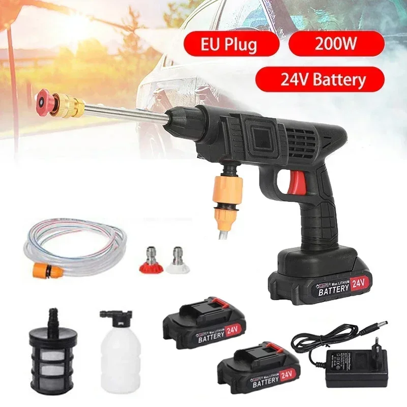 Cordless High Pressure Washer Rechargeable Washing 24V Car Wash Gun Car Washing Machine Car Cleaner for Makita 24V Battery