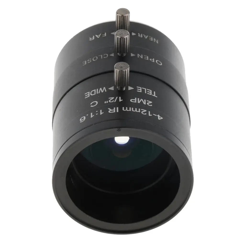 

4 мм-12 мм F1.6 2MP (мегапиксель) варифокальный объектив промышленной камеры C Mount