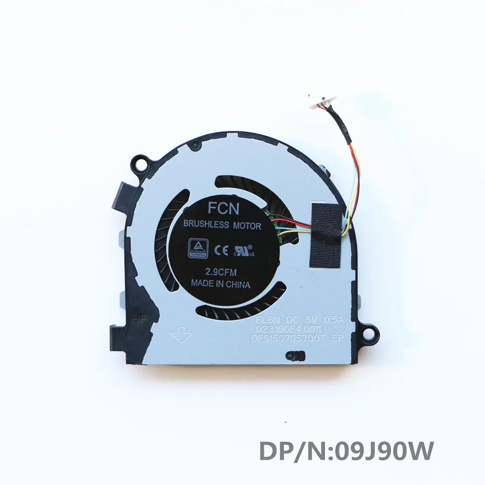 FCN DFS1507057Q0T FL6N 023.100E4.0011 CN-09J90W DC5V 0.5A Dành Cho Dành Cho Laptop DELL Latitude 3300 CPU Quạt Làm Mát