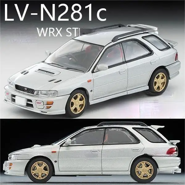 

2403 Tomytec Tomica TLV 1/64 LV-N281c IMPREZA WRX STi Silver Die-cast alloy car model collection display gift