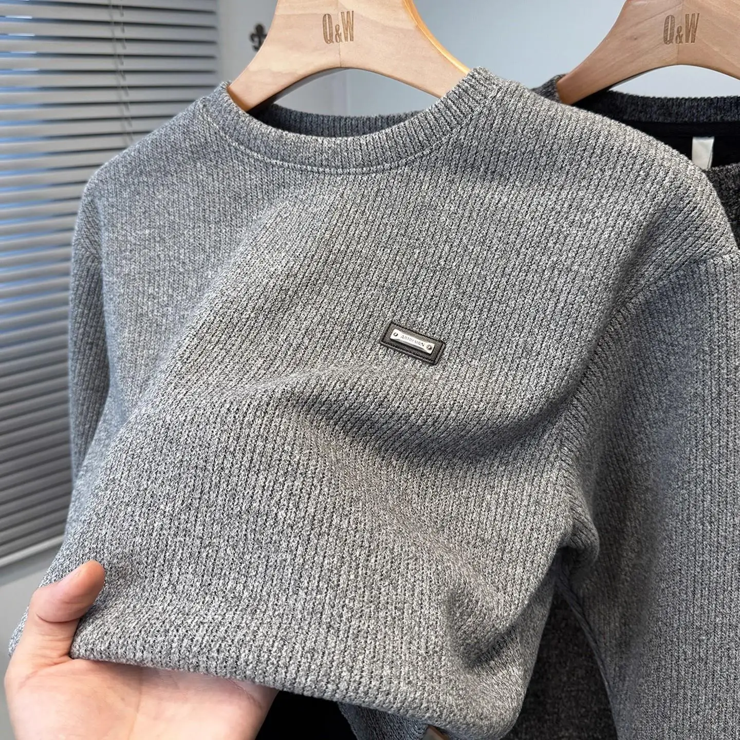 

Мужской круглый трикотажный свитшот с цветочным принтом Tead Fce на подкладке, повседневная молодежная модная внутренняя одежда, зимний топ