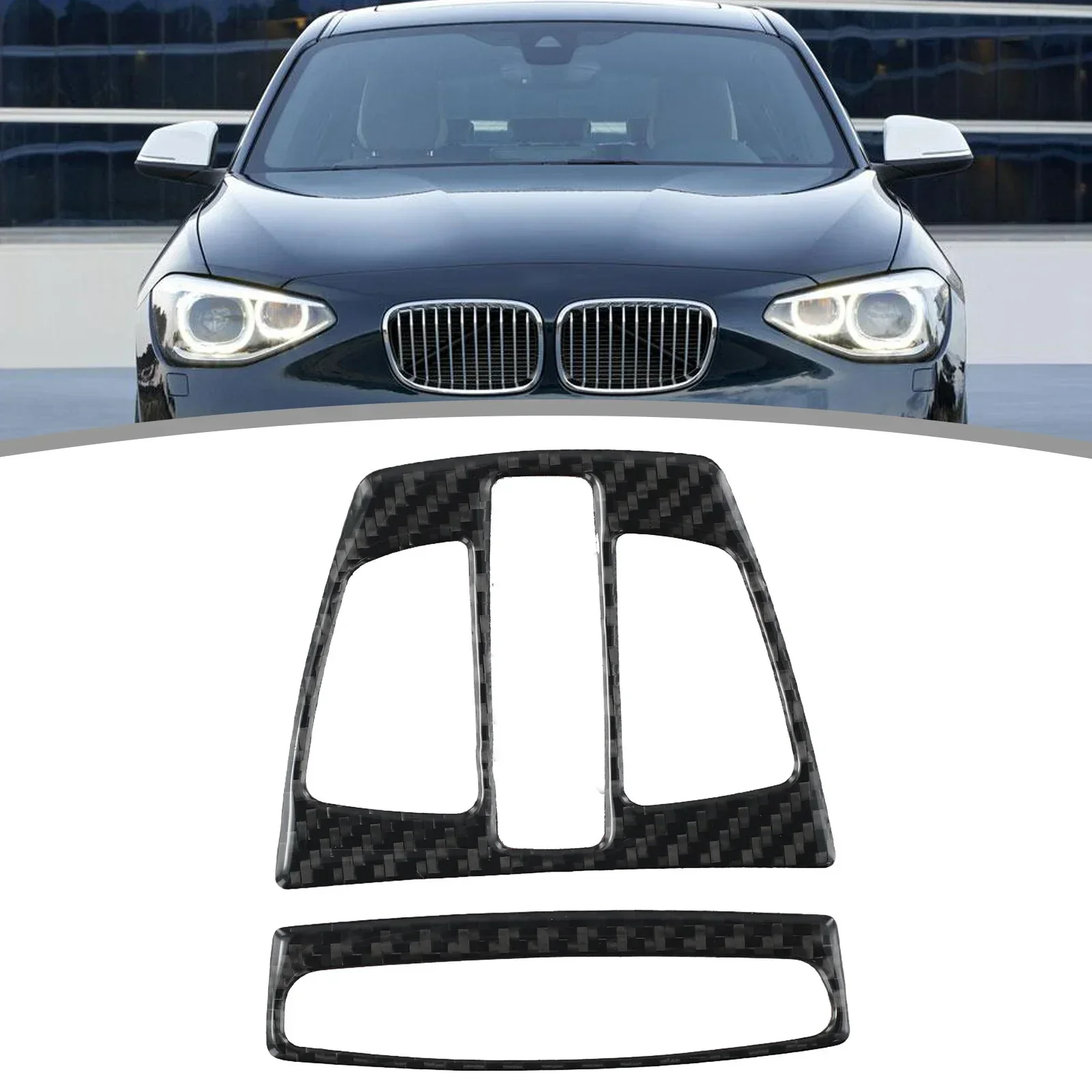 Add A Touch Of Luxury To Your For BMW F20 F30 F34 F32 X6 With Carbon Fiber Reading Light Panel Frame Trim Cover