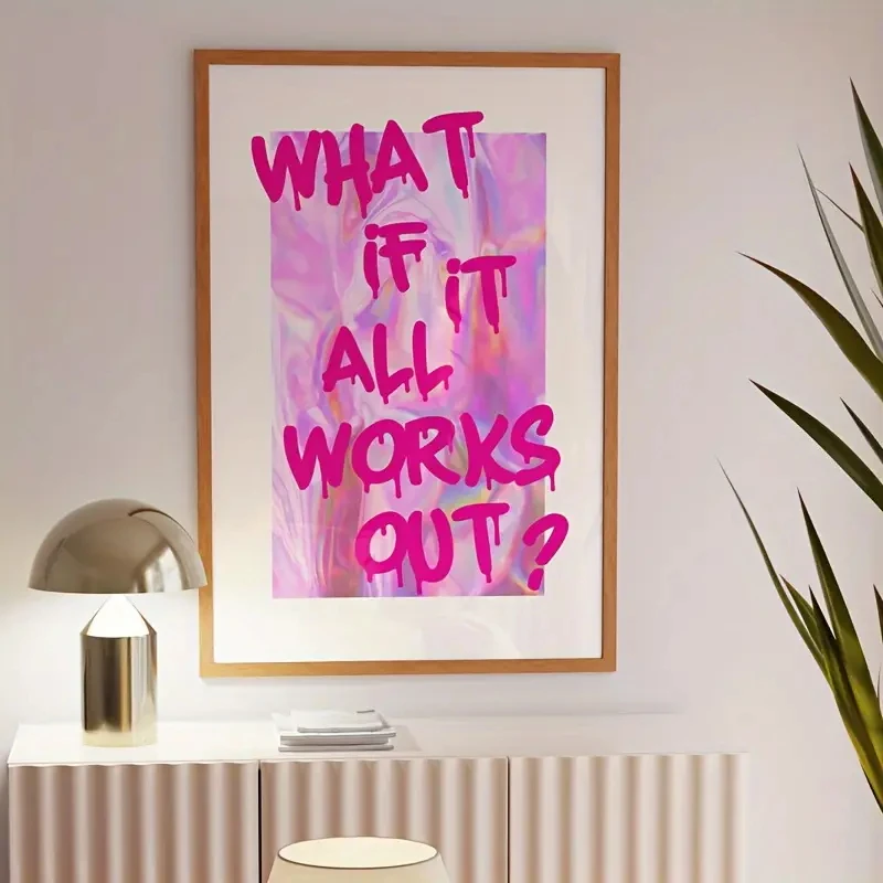 O que se tudo trabalhar impressões de arte de parede pintura em tela cartaz imagem para sala estar jantar cozinha sala decoração casa
