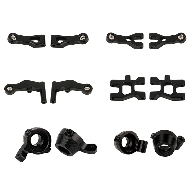 

12Pcs Metal Front and Rear Arm Steering Cup Hub Carrier Set for MN68 MN 68 1/16 RC Car Upgrade Parts Accessories Kit,2