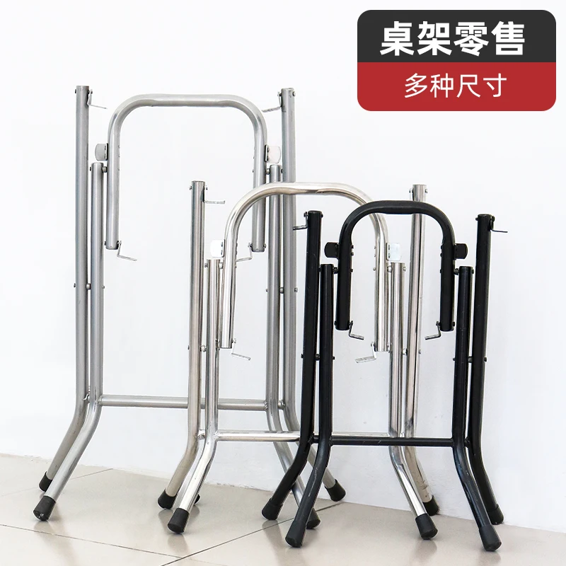 Tripé de mesa dobrável, suporte para perna, simples e simples, grande barraca de comida, rack de mesa