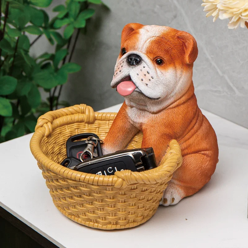 Entry-level Entrance Shoe Cabinet Key Storage Decorations Creative Dog Coffee Table Tabletop Decorations Housewarming Gifts