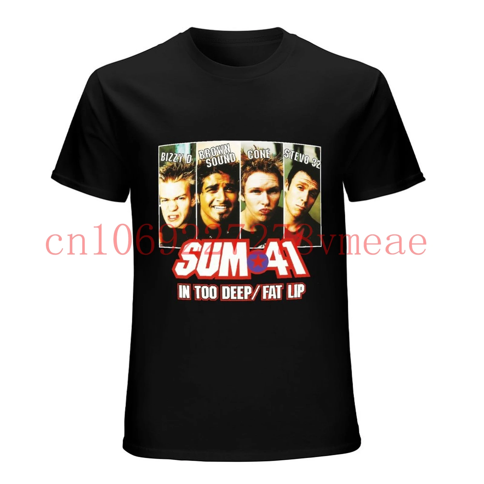 Clothing MJCoulombe Man Sum 41 Short Sleeve Top T Shirt Young Music Band T Shirt White 4787