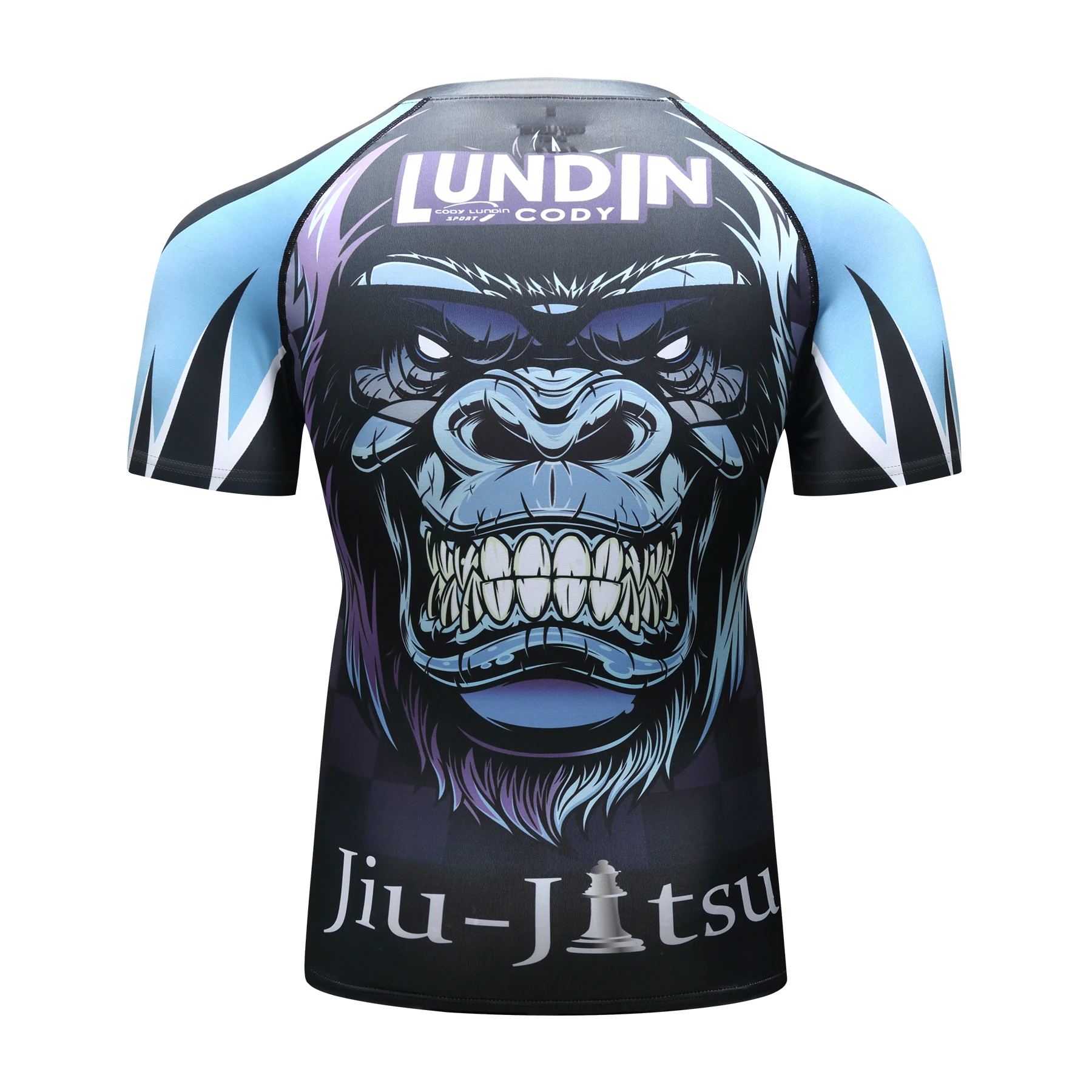 Cody Lundin Hot Sell BJJ Rash Guards Grappling MMA Jiu Jitsu No Gi Fight Wear Sublimation Short Sleeves Running Fitness T-Shirts