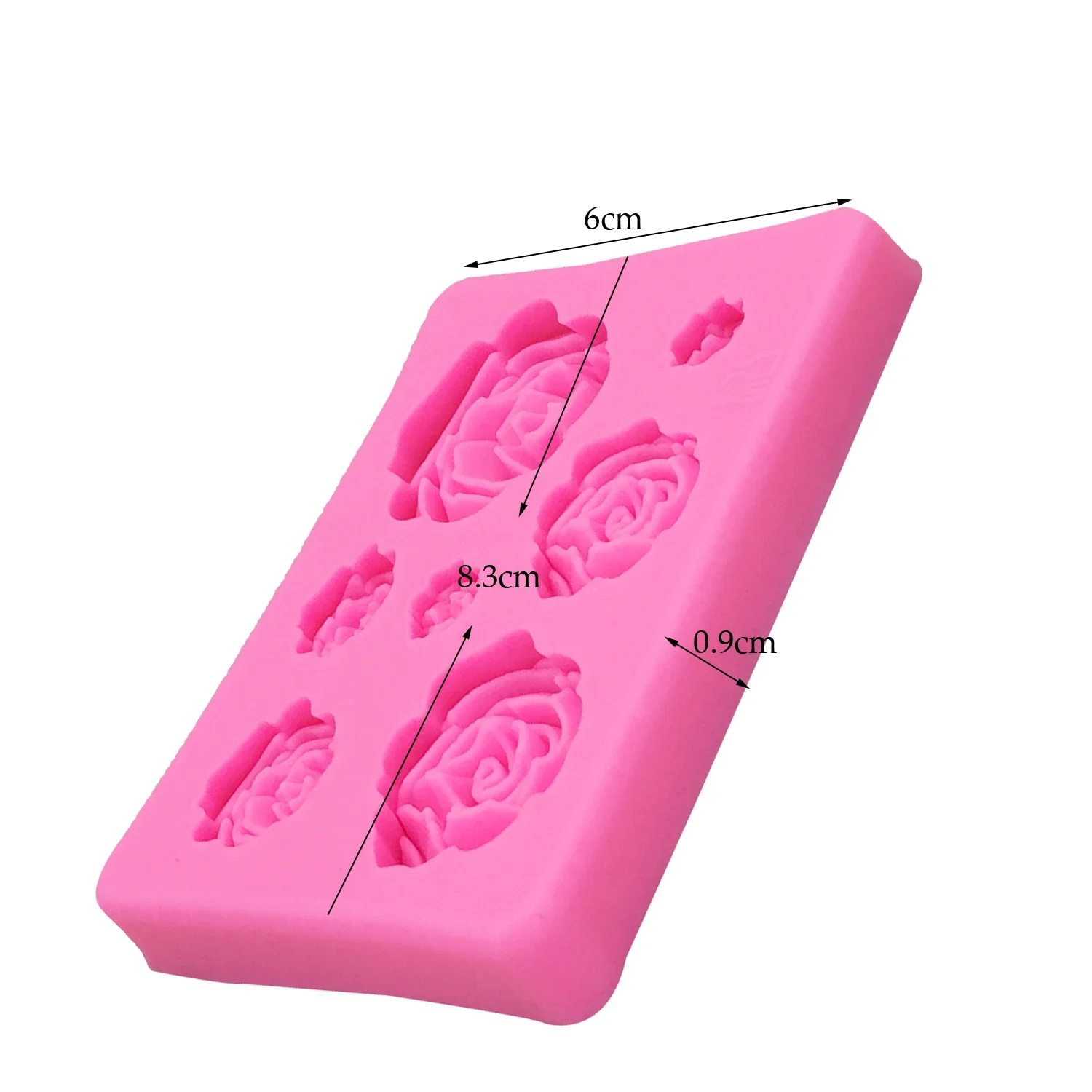 Portable Kitchen Rose Flowers Mold Silicone Cake Chocolate Wedding Decorating Tools Fondant Sugarcraft