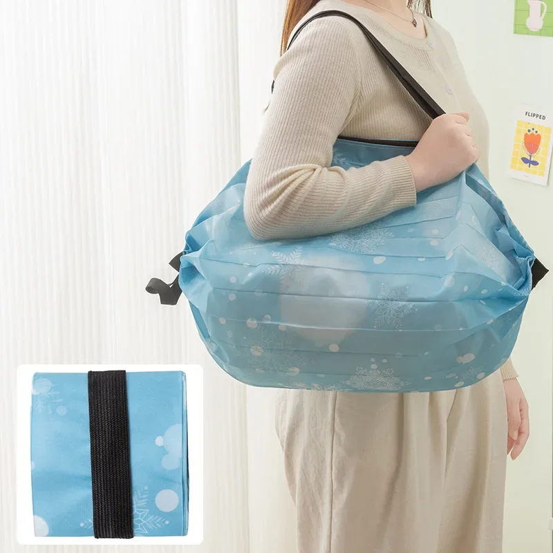 borsa per la spesa ecologica per supermercato, grande borsa per la spesa portatile ispessita a spalla da viaggio