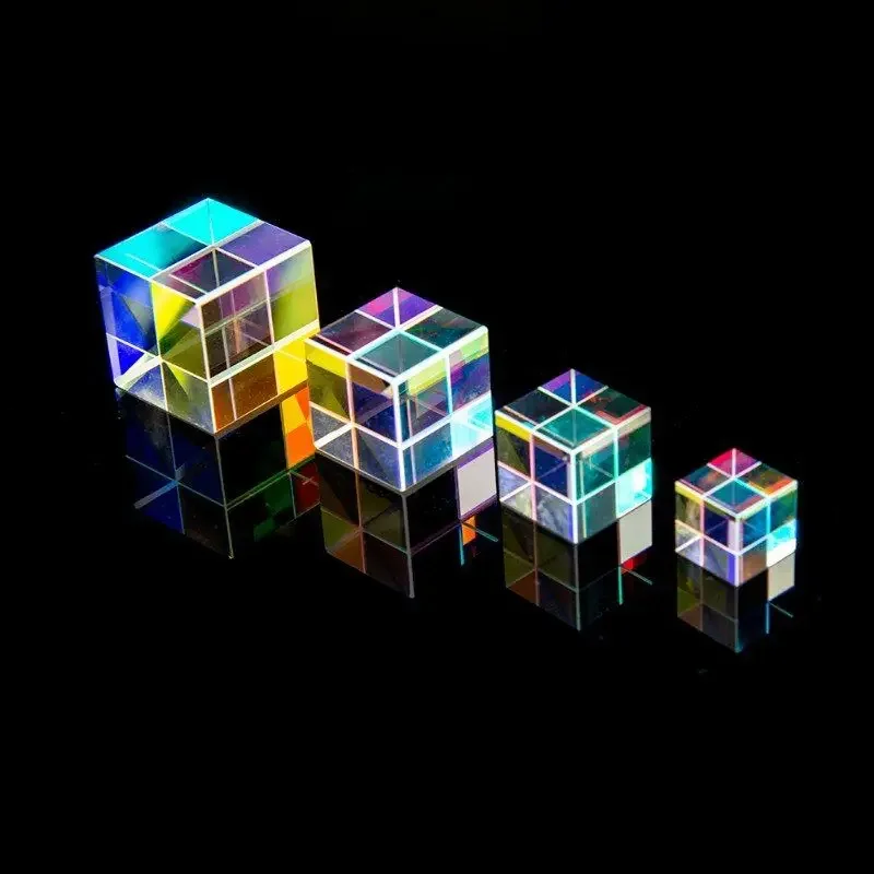 X-Cube Prism RGB Combiner Splitter Cross Dichroic 6-Sides Prism Polyhedron Pyramid Decoration Teaching Photograph Research