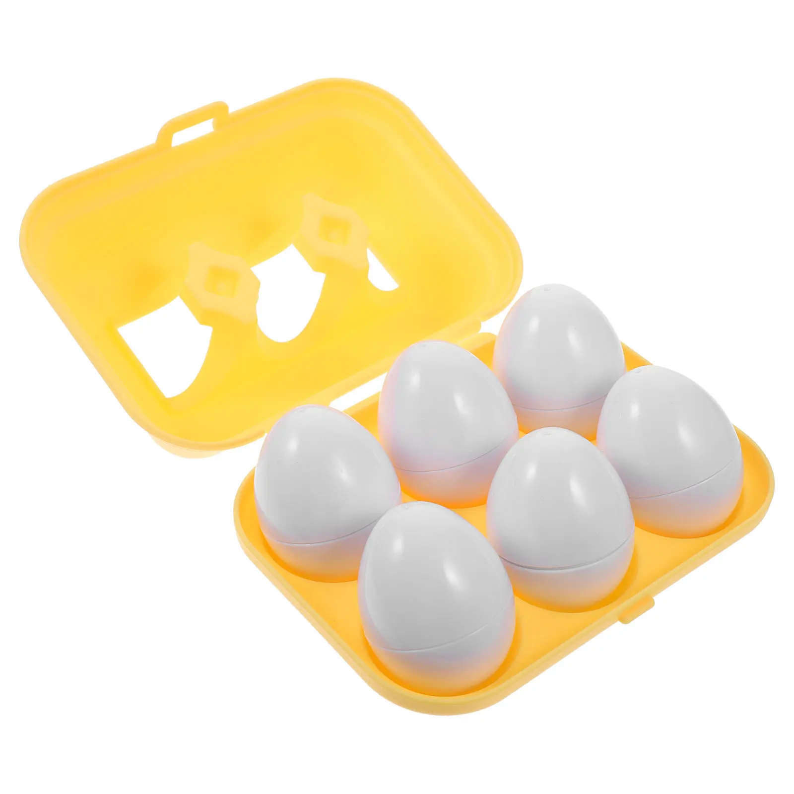 6 stuks vorm bijpassende eieren voor peuters plastic educatief leren eierspellen glad veilig herbruikbaar vroege ontwikkeling kleur