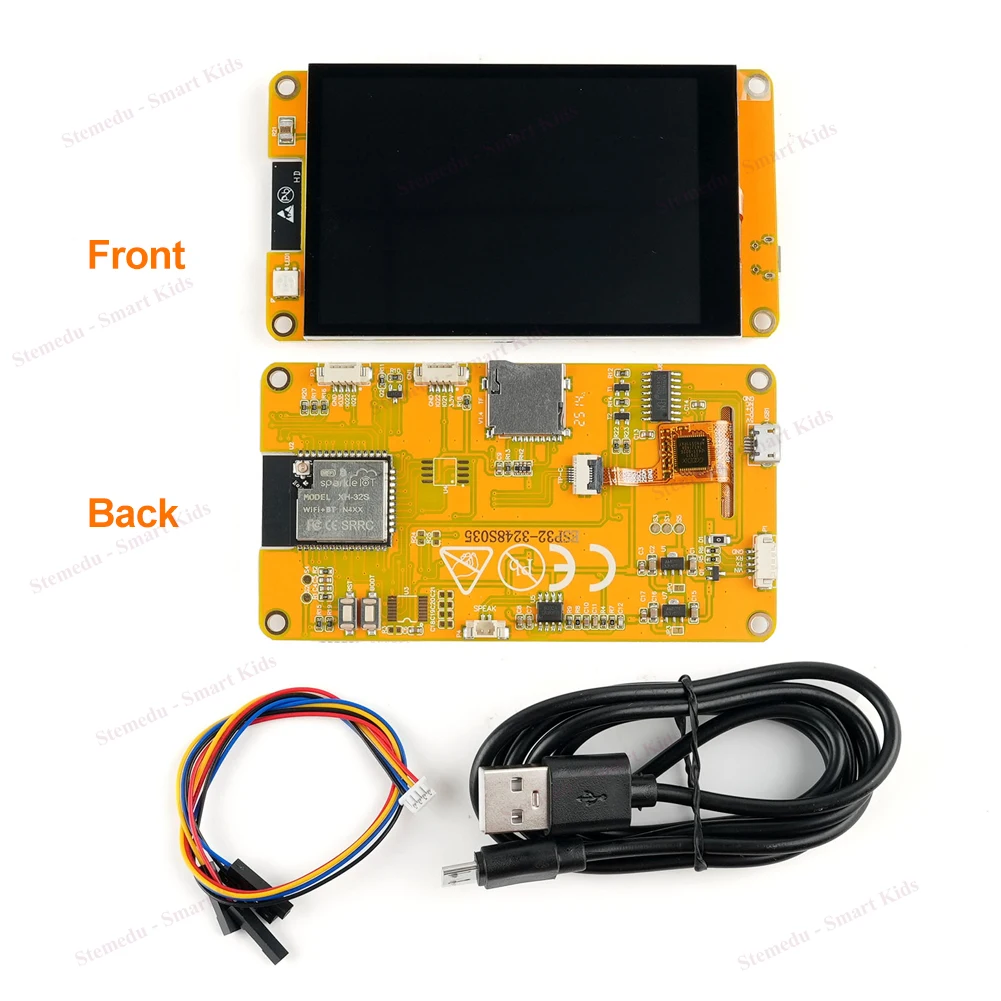 

Модуль дисплея Stemedu 3,5 дюйма ESP32 ESP32-3248S035C Двухъядерный процессор Wi-Fi + BT 320x480 3,5-дюймовый емкостный сенсорный экран TFT ST7796