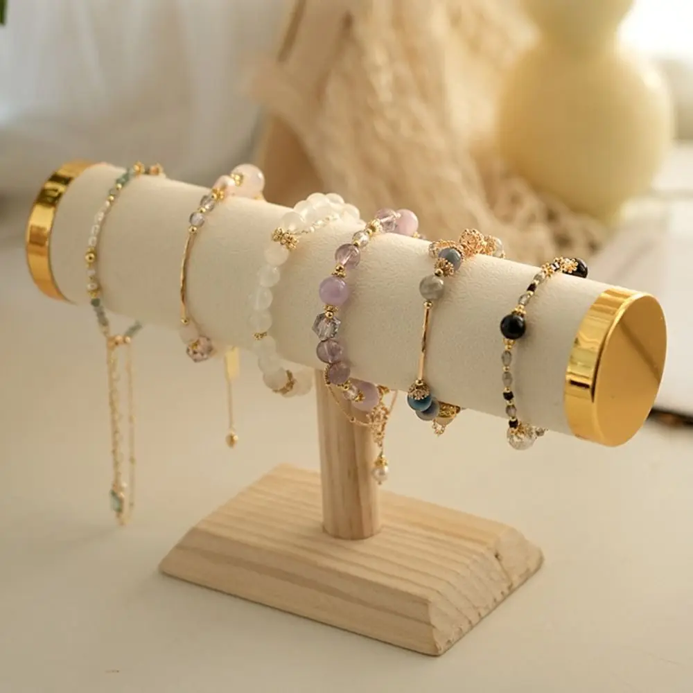 New T-bar Bracelet Display Stand Gold Woman Jewelry Chain Rack Holder Convenient Creative Storage Stand