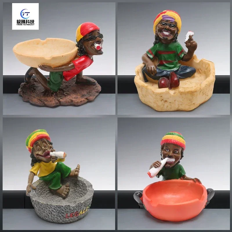 Small Jamaican high-quality ashtrays are characterized by exquisite resin ashtrays, household ashtrays, collectors' handicrafts