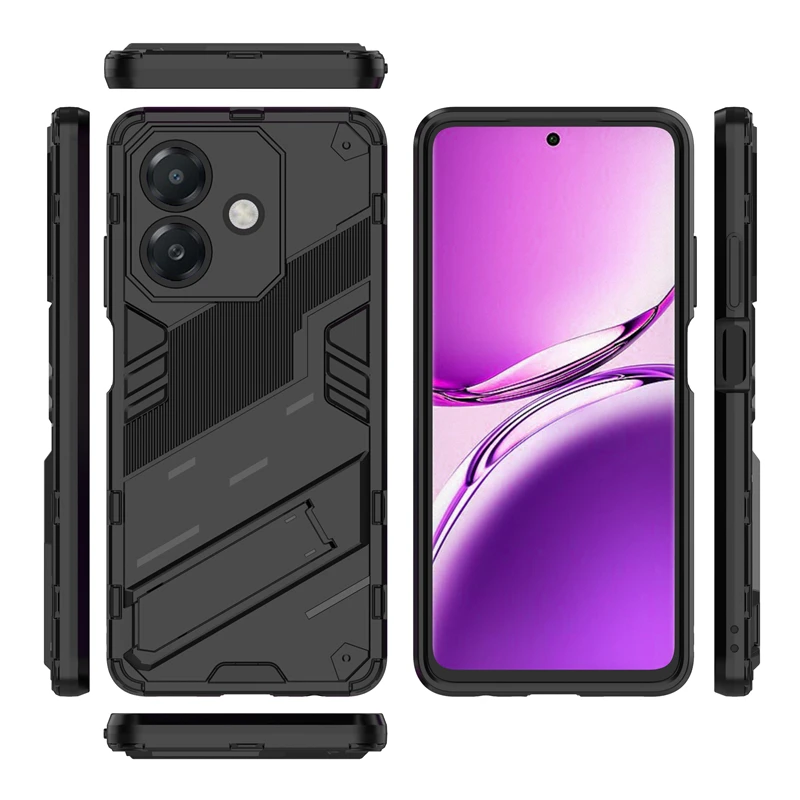 Shockproof Phone Case For Oppo A40M Phone Holder Hard Armor Full Cover Back Case For Oppo A40M A40 M Cover For Oppo A40M Case