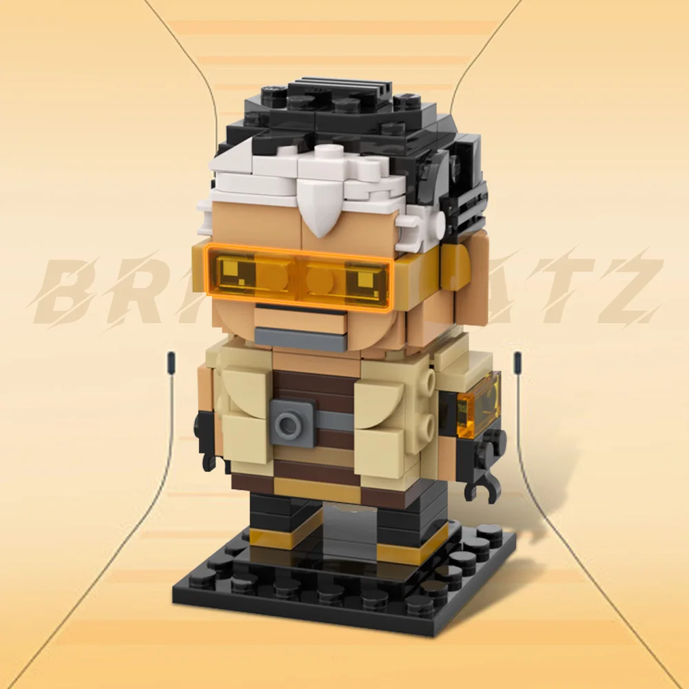 

Moc VALORANT “Project A” Tejo Brickheadz Building Blocks Riot Games New Character New Hero Model Bricks Cute Design Toys Gifts