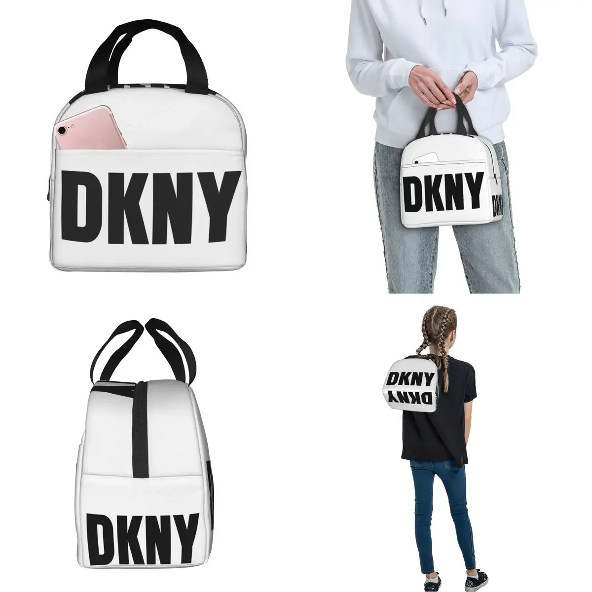 DKNYs Merch Lunch Bag Portable Insulated Oxford Cooler Bag Thermal Food Picnic Lunch Box