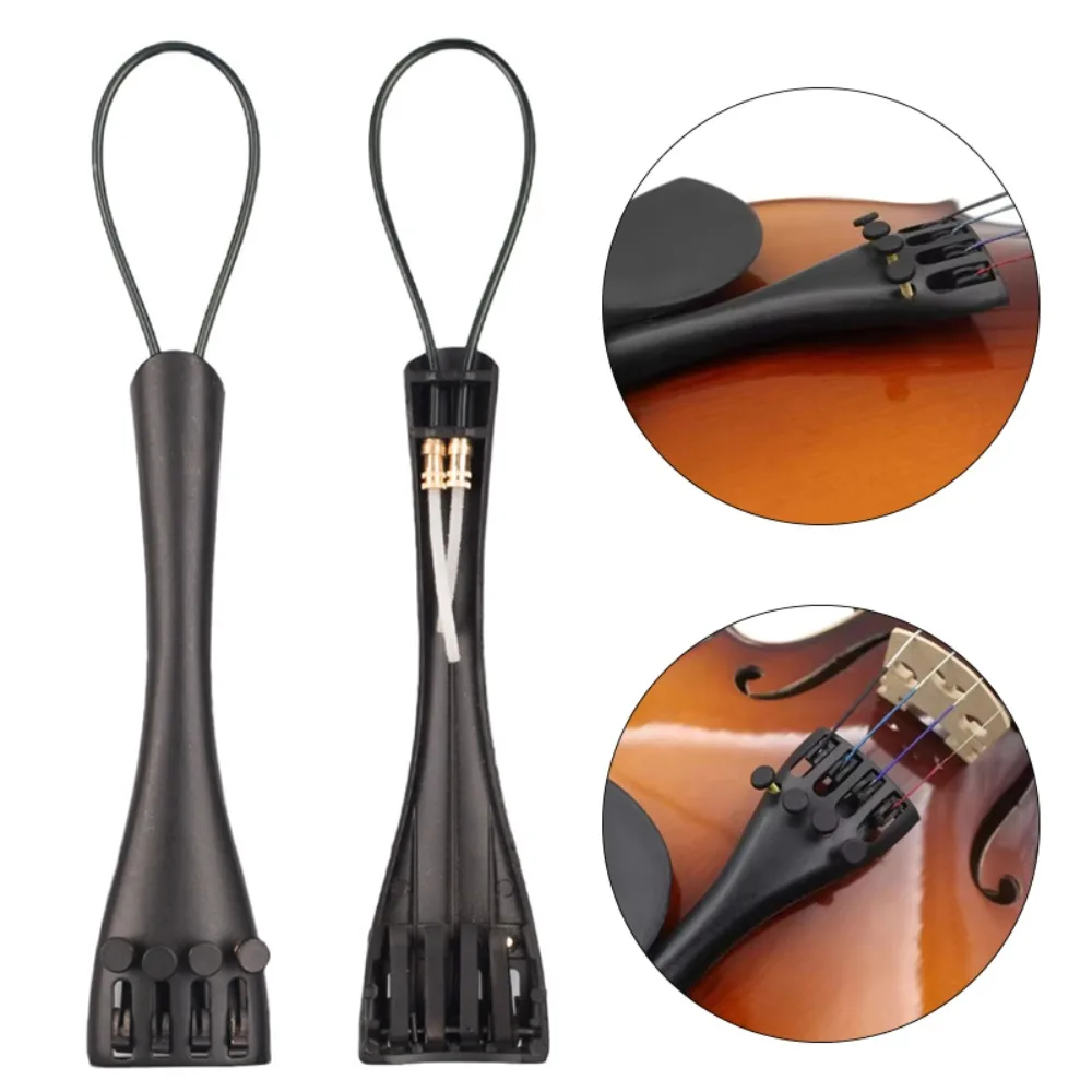 1PC Aluminum Violin Tailpiece for 3/4 & 4/4 Violin, Universal Replacement Part, Stringed Musical Instrument Accessory