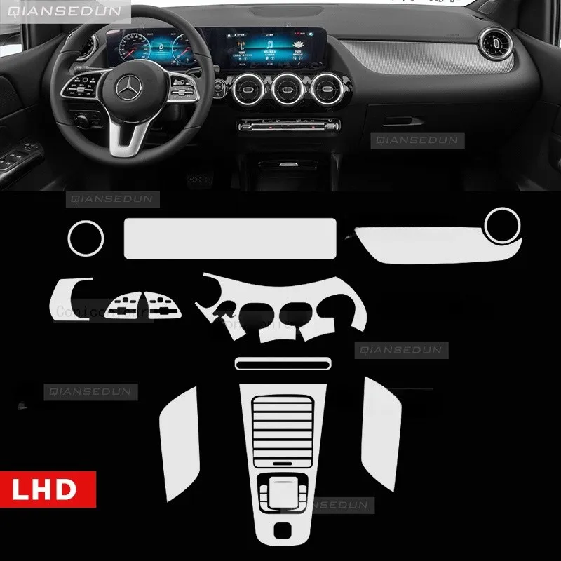 For Merceds Benz B CLASS W247 2020-2023 Gearbox Panel Dashboard Navigation Automotive Interior Protective Film Anti-Scratch