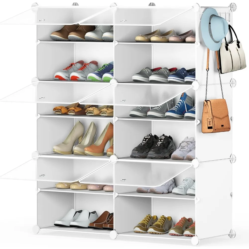 

Shoe Storage, 6-Tier Shoe Rack Organizer for Closet 24 Pair Shoes Shelf Cabinet for Entryway, Bedroom and Hallway