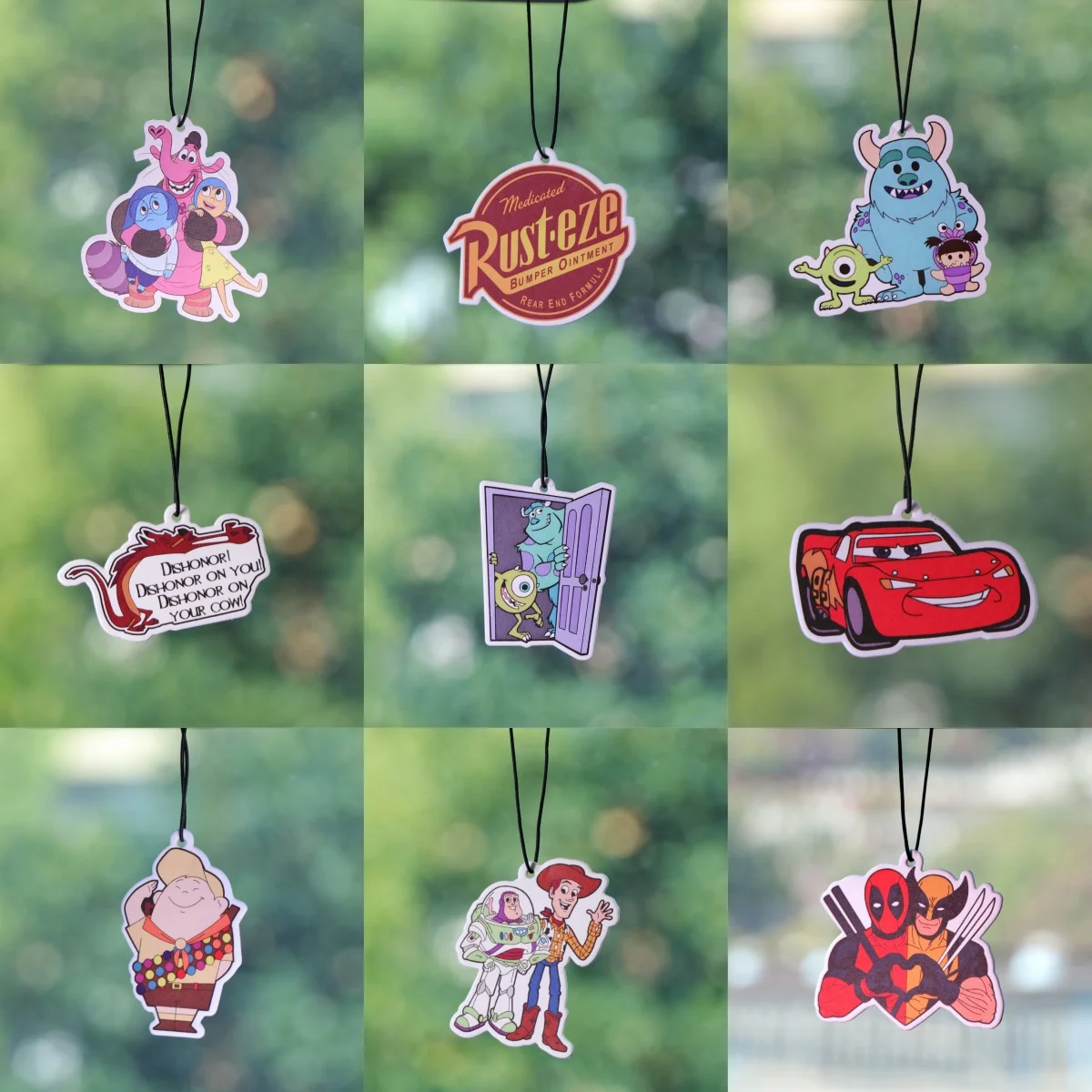 Cool Anime Lightning coche aromaterapia figuras de dibujos animados monstruo ambientador suministros de armario aceite aromaterapia fragancia colgante