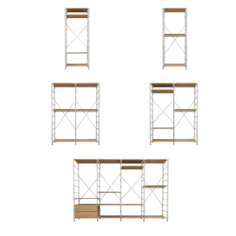 

Japanese-style open floor hanger hanger, bedroom cloakroom rack, coat rack, indomitable hanger pole