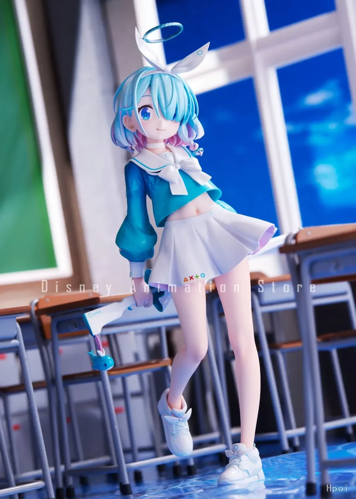 In Stock Alice Glint Blue Archi Anime Figure Arona Golden Head Cute Girl PVC Action Figure Collection Kawaii Model Toy Doll Gift