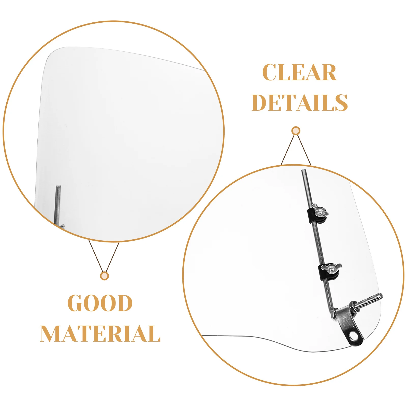 

Motorcycle Windshield Transparent Clear Windscreen For Electric Vehicle Motorbike Durable Shatterproof Pc Wind Deflector