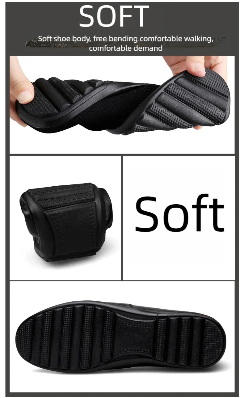 Herren-Slipper in Übergrößen, lässige Alltagsschuhe, neue Modelle für alle Jahreszeiten, weiche Sohle, Outdoor-Fahrerschuhe, weiße Schuhe, modische Schuhe für junge Leute, trendige Schuhe. – Detail 5