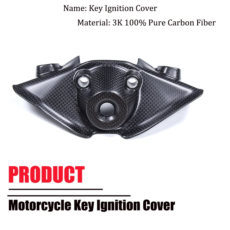 For DUCATI Panigale V4 V4S 2025 3K Dry Carbon Fiber Key Chain Guard Ignition Switch Cover Fairing Kit Motorcycle Accessories