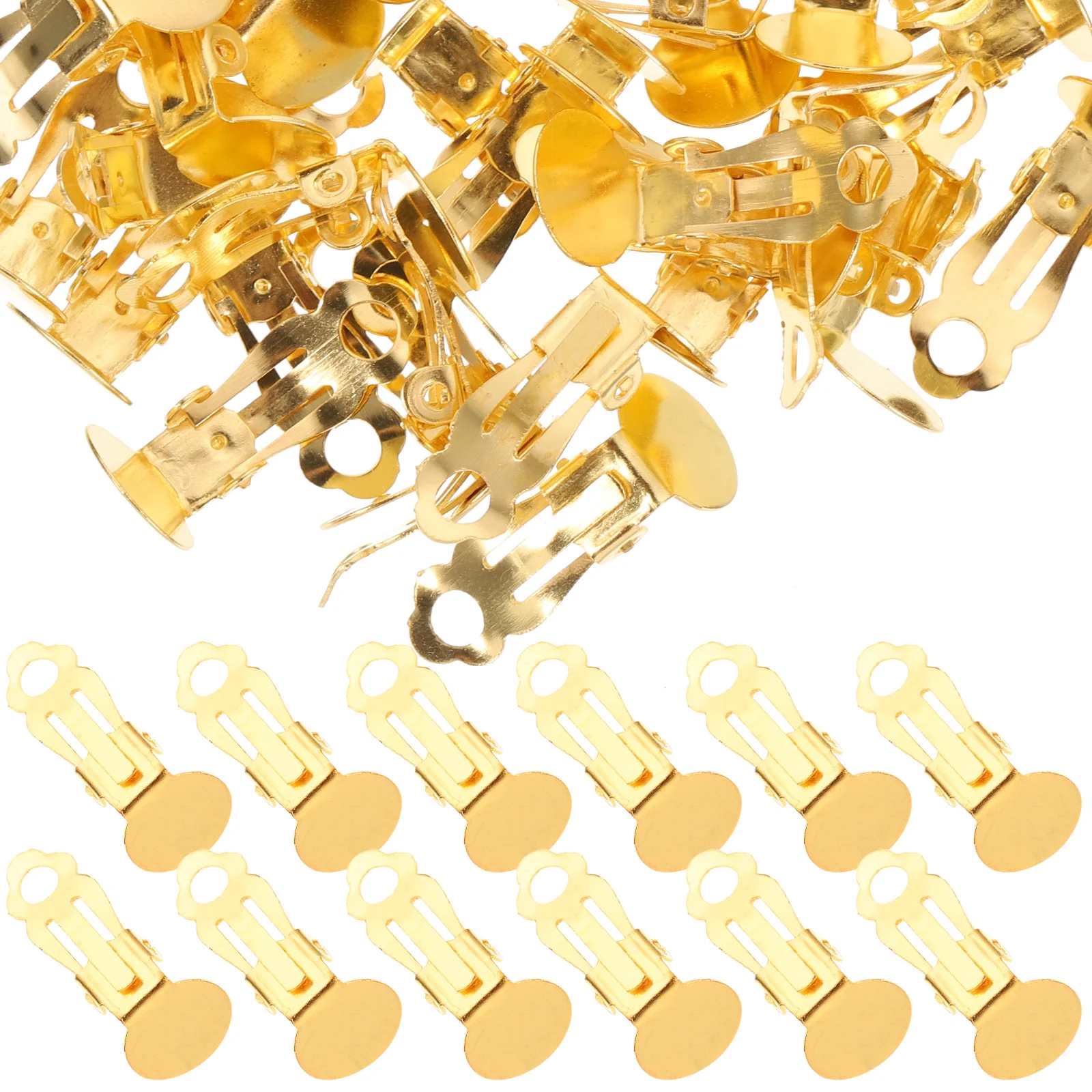 100 Pcs Unpierced Ear Clips Earrings Women for Non Jewelry Cuff