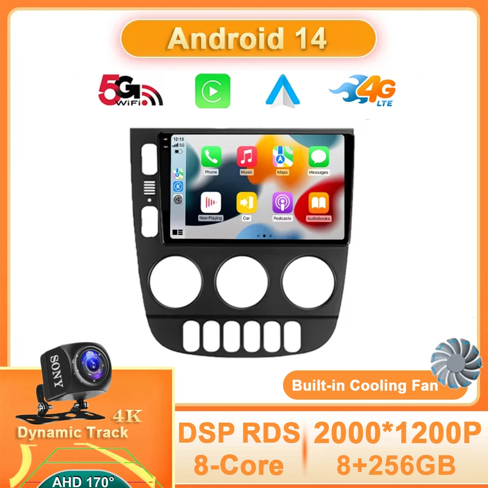 

Android 14 For Mercedes Benz M-Class I W163 ML 1997 - 2005 Car Radio Stereo Video Navigation 4G WIFI GPS Auto Carplay 360 Camera