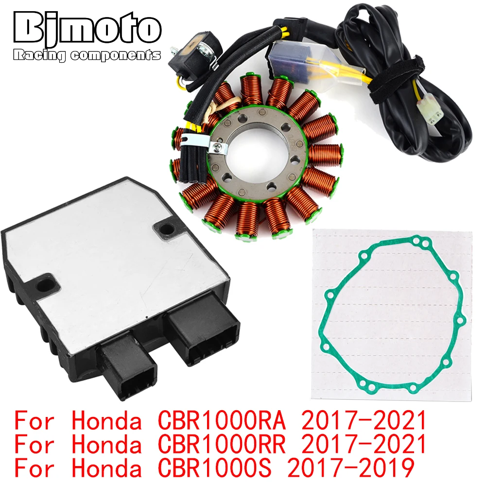 

CBR1000RR RA 2021 Engine Stator Coil+Voltage Regulator rectifier For Honda CBR1000RA CBR1000RR CBR1000S 2017-2020 With Gasket