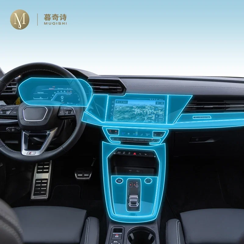 

Автомобильная защитная пленка, прозрачная автомобильная прозрачная самоклеящаяся защитная пленка из ТПУ, защитная пленка для экрана консоли, пленка PPF для Audi S3 2021-2025