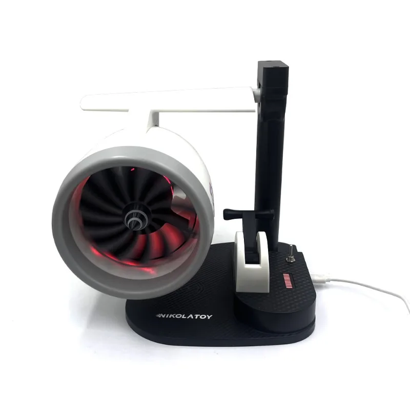 NK-1 Wireless Charging Turbo Fan Spray Engine PLA Turbo Humidification Spray Fan Desktop Toy