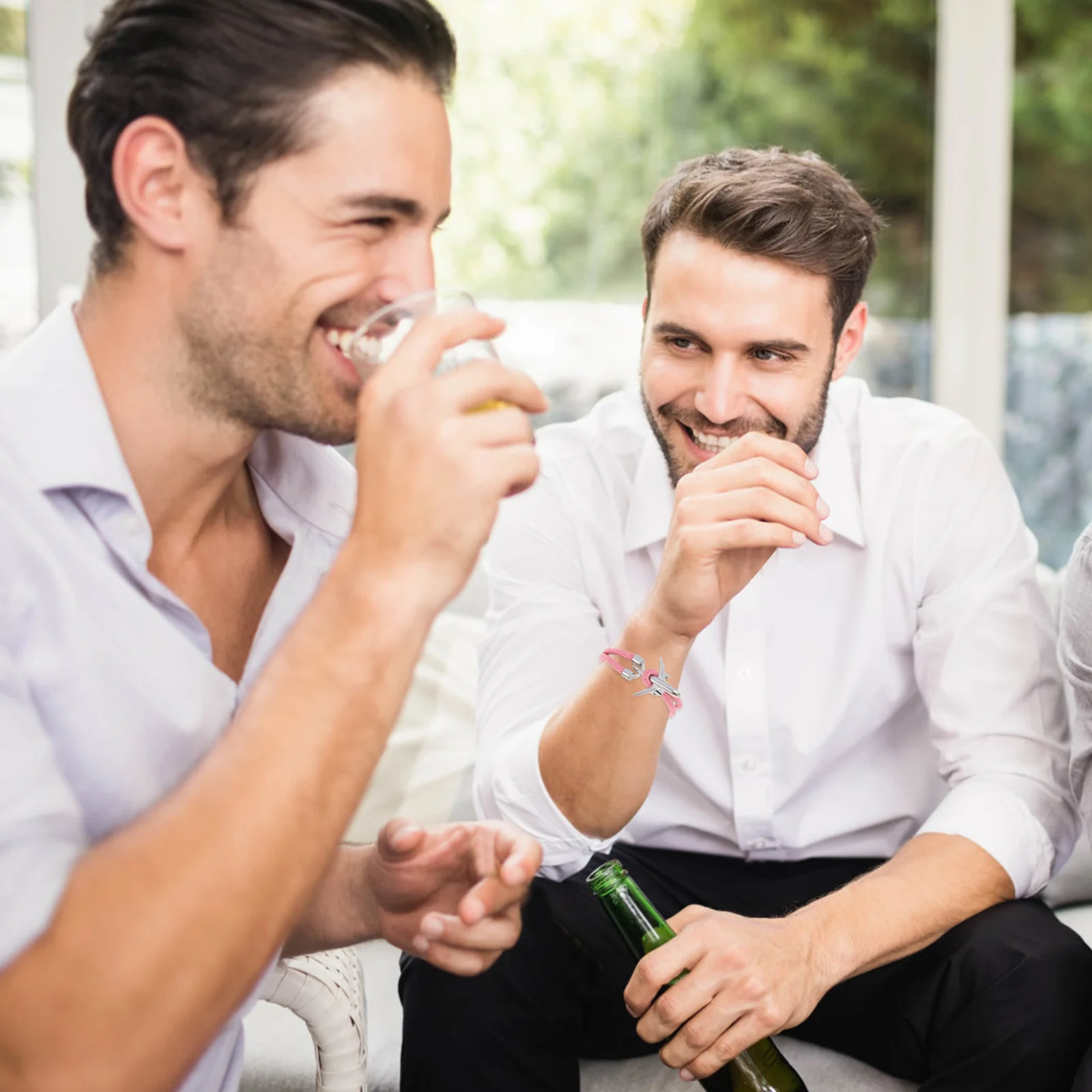 سوار الطائرة الإبداعية الذكور معصمه الأزياء اليد مجوهرات أنيقة غامضة التبعي عيد الميلاد عيد الهالوين الشكر #3