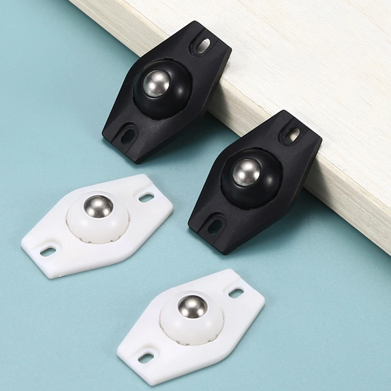 4Pcs Self Adhesive Caster Wheels Caster Wheel 360 Degree Rotation Paste Swivel Wheels Sticky Pulley Paste Moving Roller Kit