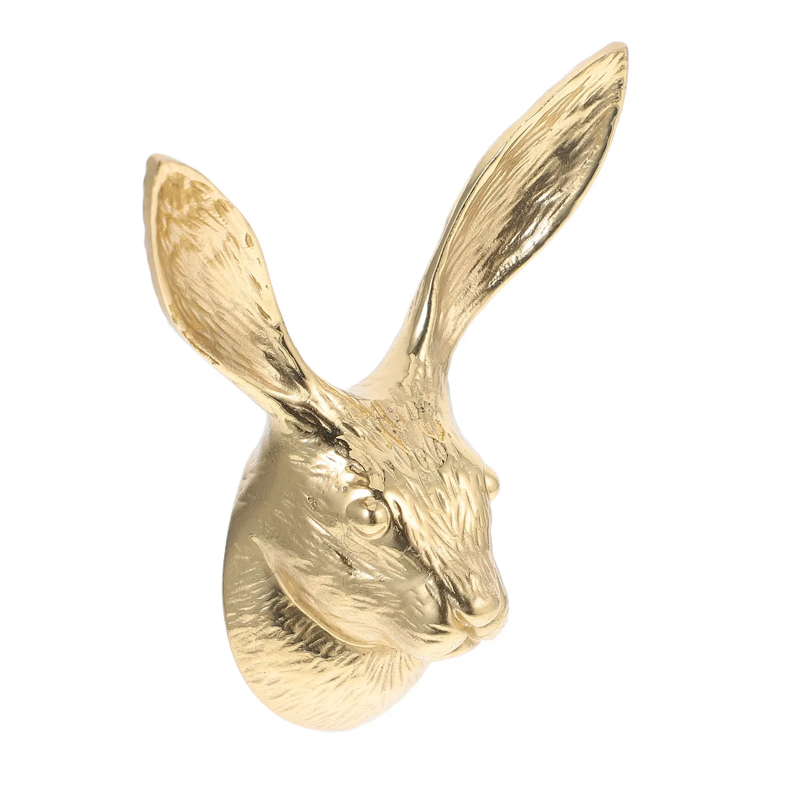 Brass Bunny Head Drawer Pull Comfortable Smooth Polished Grip Easy Installation Wardrobe Pulls Metal Drawer Knob Cabinet Handle