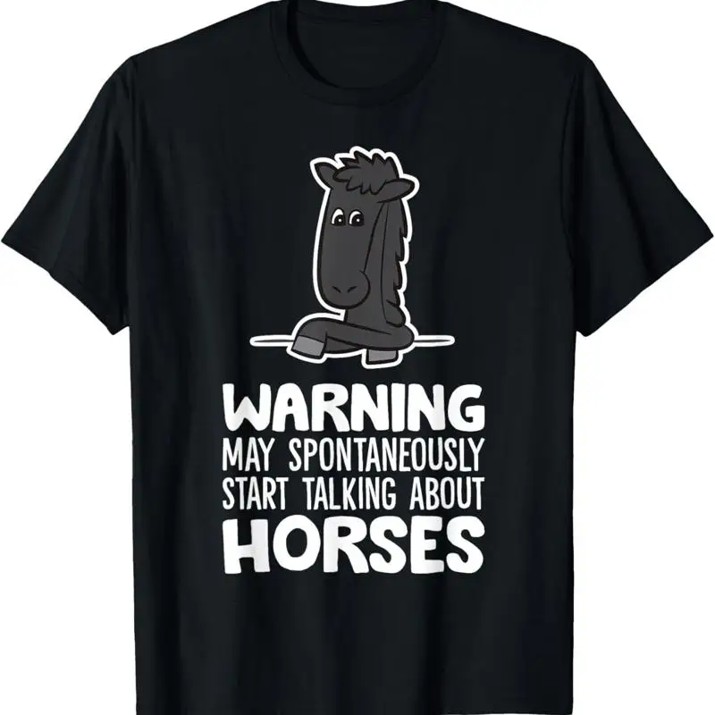 

Предупреждение может спонтанно говорить о футболке с лошадьми