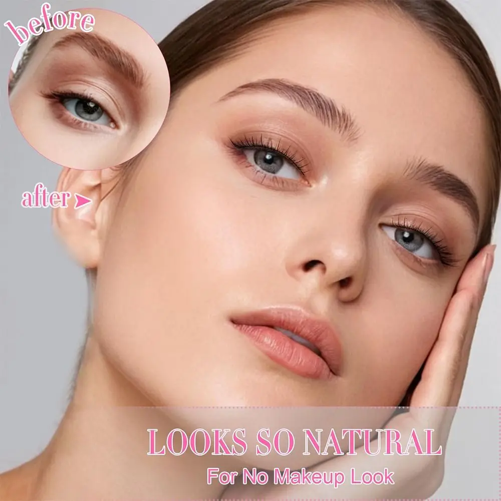 New Kpop Idol Style False Eyelashes U Shape Full Strip Eye Lashes Fluffy Volume Fake Eyelashes for Girls