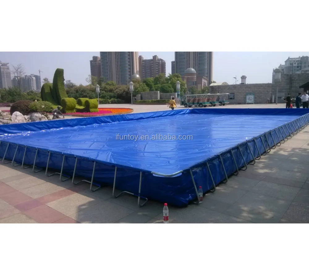 Hot sale steel frame inflatable outdoor swimming pool/home yard inflatable adult swimming pool